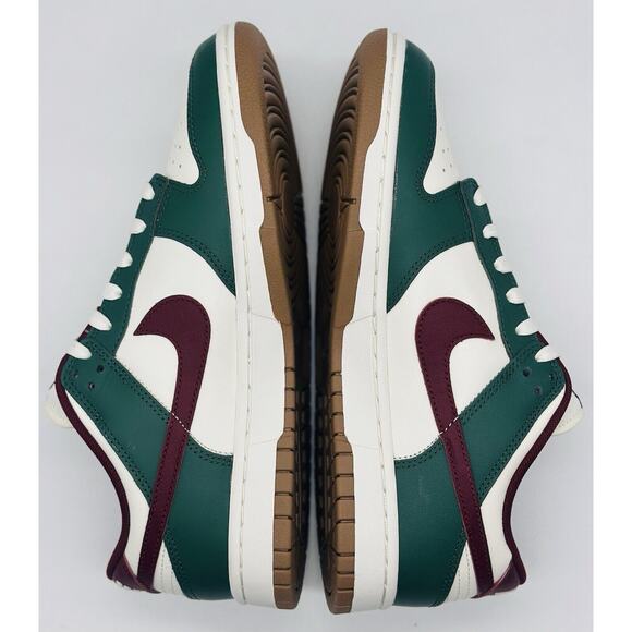 NEW Nike Dunk Low Retro White Team Red Gorge Green FB7160-161 Men’s Size Multi - Picture 6 of 7